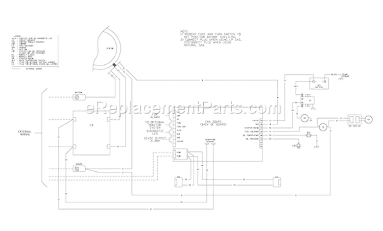 Page F Diagram and Parts List for 040229-2  Briggs and Stratton Generator